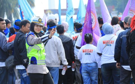 Polri Apresiasi Partisipasi Buruh yang Tertib
