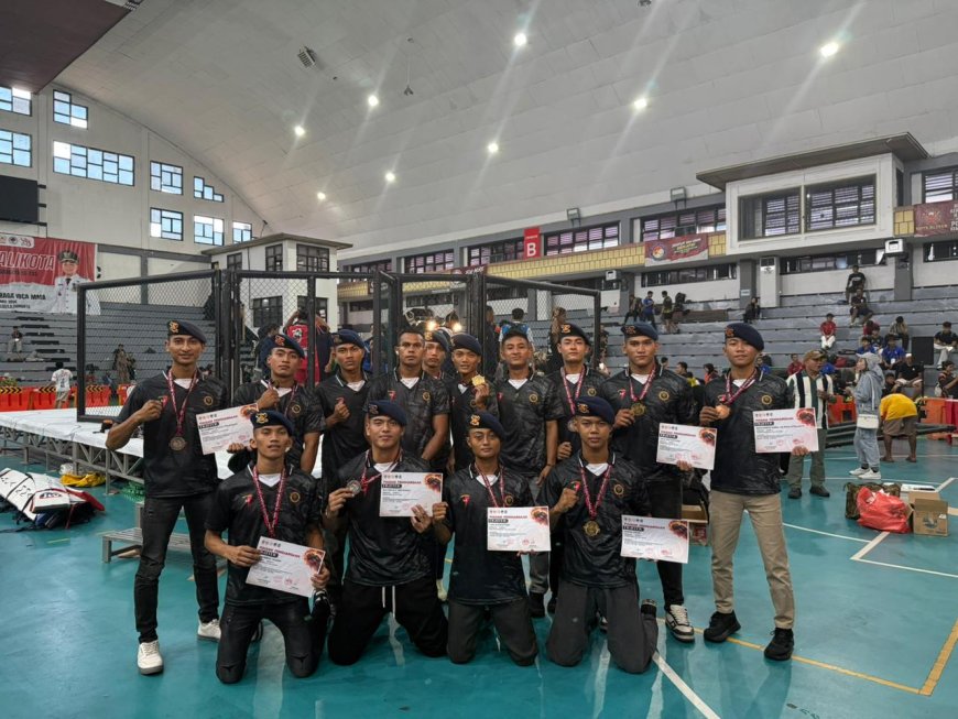 Brimob Polda Jatim Raih Hasil Maksimal di MMA