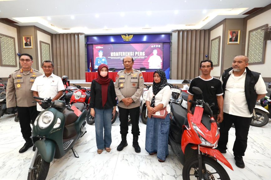 Motor Korban Kejahatan Dikembalikan dengan Cepat dan Gratis