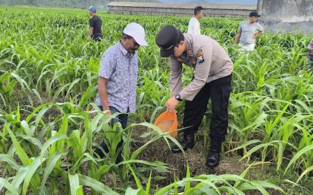 Polres Malang Libatkan Warga Jaga Produktivitas Sektor Pertanian